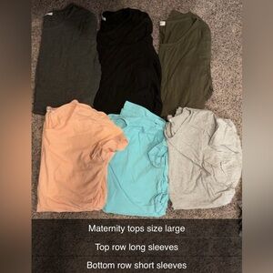 Assorted Maternity Tops - Size Large